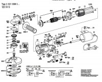 Bosch 0 601 338 042 Angle Grinder 240 V / GB Spare Parts